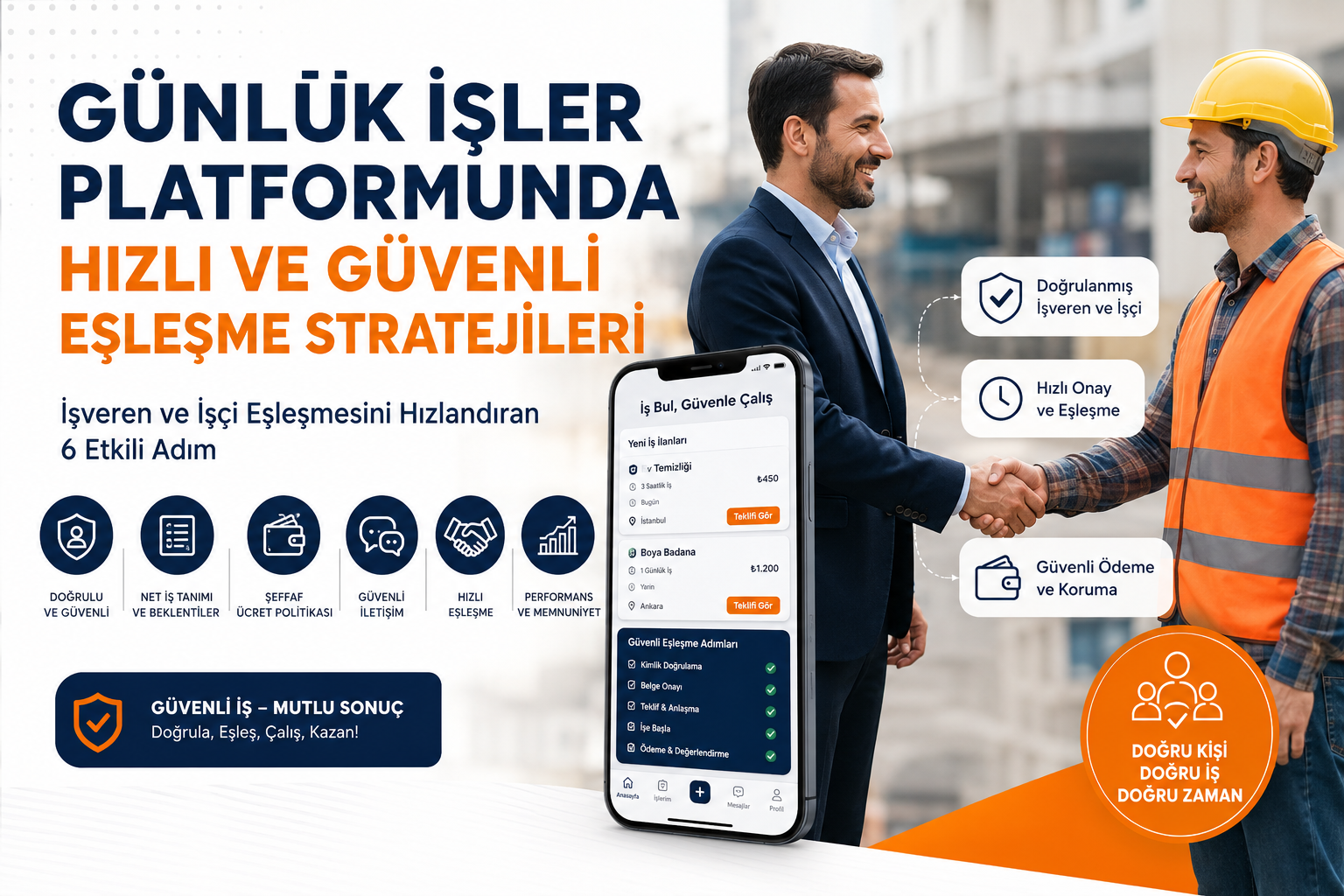 Günlük İşler Platformunda İşveren ve İşçi Eşleşmesini Hızlandıran Stratejiler